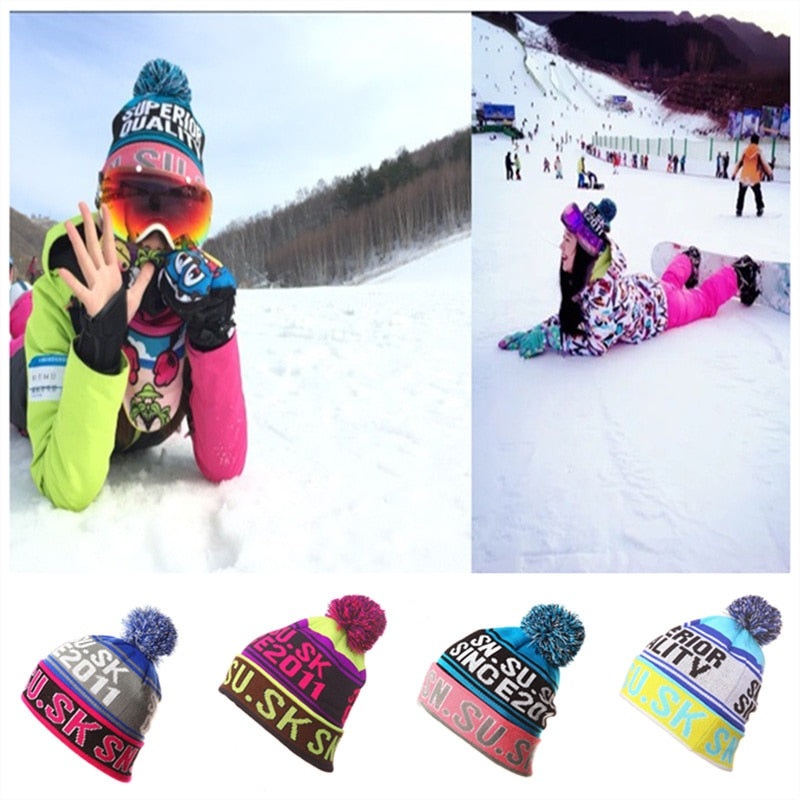 Premium Women's Winter Knitting Beanie for Skiing