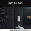 Matte Black Aluminum Frame Bathroom Wall Mirror 24x36