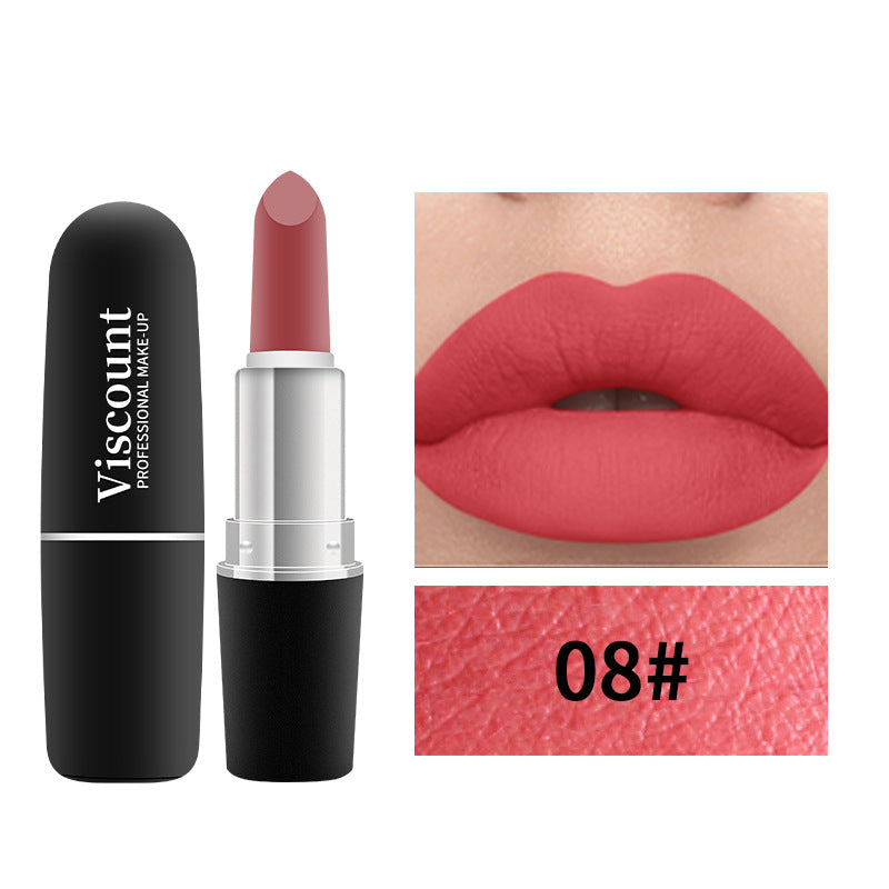 New Frosted Bullet Fog Matte White Lipstick Small Pepper 12 Color Moisturizing Lipstick - Korvel