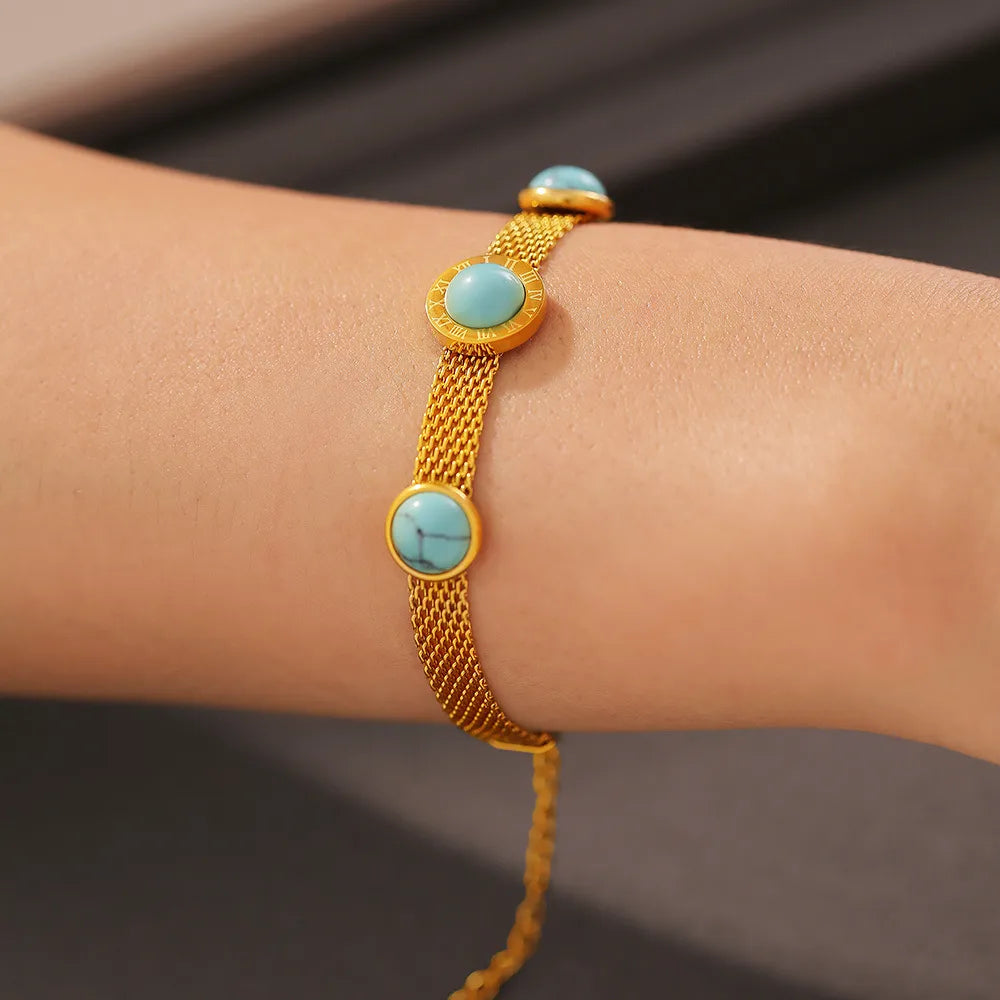 Turquoise Titanium Steel Bracelet - Korvel