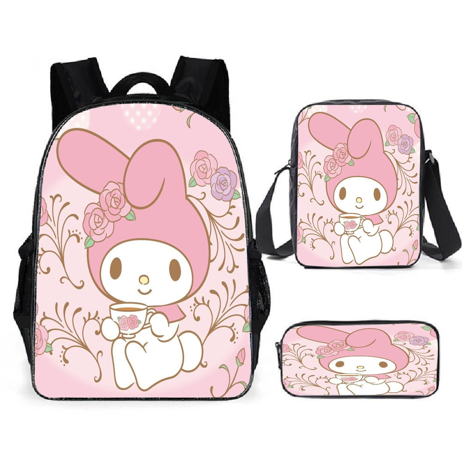 New Cartoon School Bag Printing Custom Bookbag High Quality Backpack Pencil Cases Kids Bags For Girls - Korvel