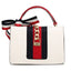 Elegant Small Square Crossbody Bag with Ribbon Detail