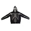Skeleton Rhinestone Full Zip Hoodie for Women
