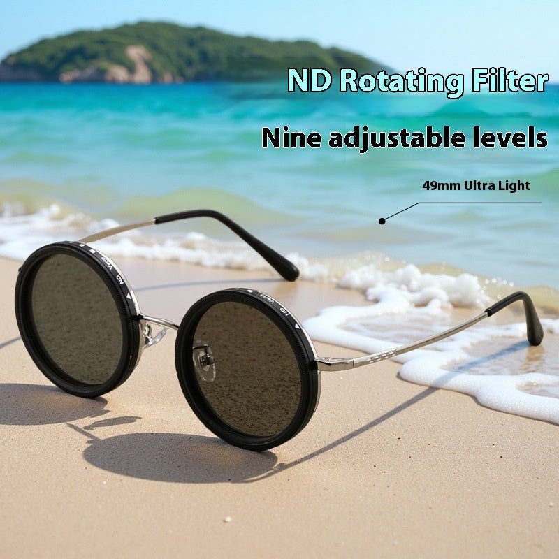 ND Adjustable Color-Changing Polarized Sunglasses