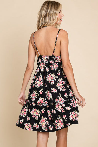 Floral Frill Cami Summer Dress for Women