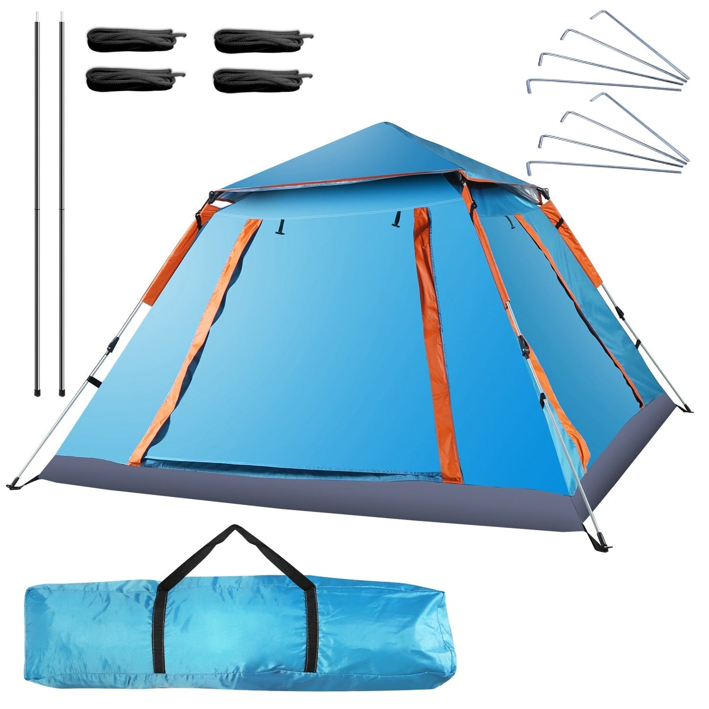 Tente de camping GBruno pour 4-5 personnes