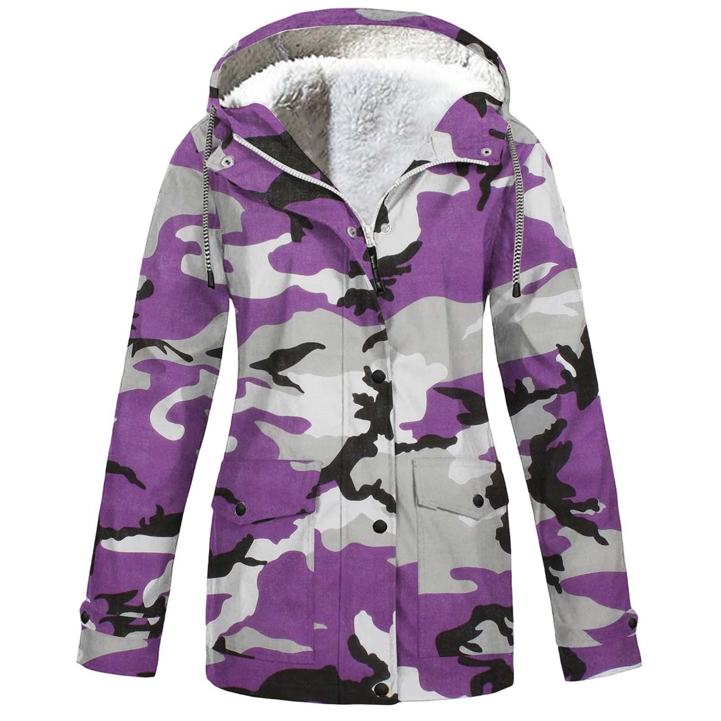 Hooded Camouflage Waterproof Outdoor Shell Jacket