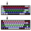 New 68 key RGB luminous esports game with blue and red axis mechanical keyboard laptop MAC 60% - Korvel