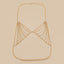 Exaggerated pearl chain bikini bra body chain sexy and fashionable body chain - Korvel