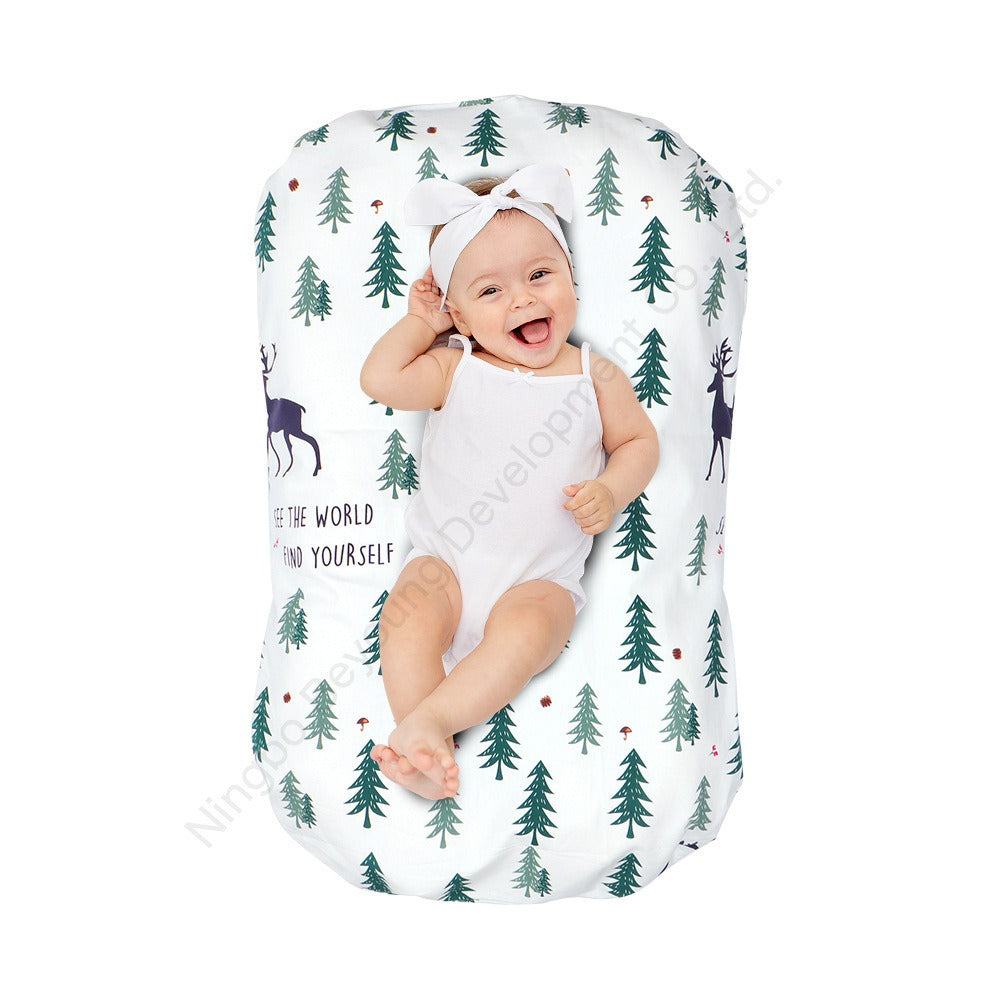 Housse en coton biologique pour chaise longue pour bébé