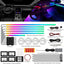 Suitable for 256 color dynamic light and shadow ambient lighting in cars universal car models with added welcome lights - Korvel