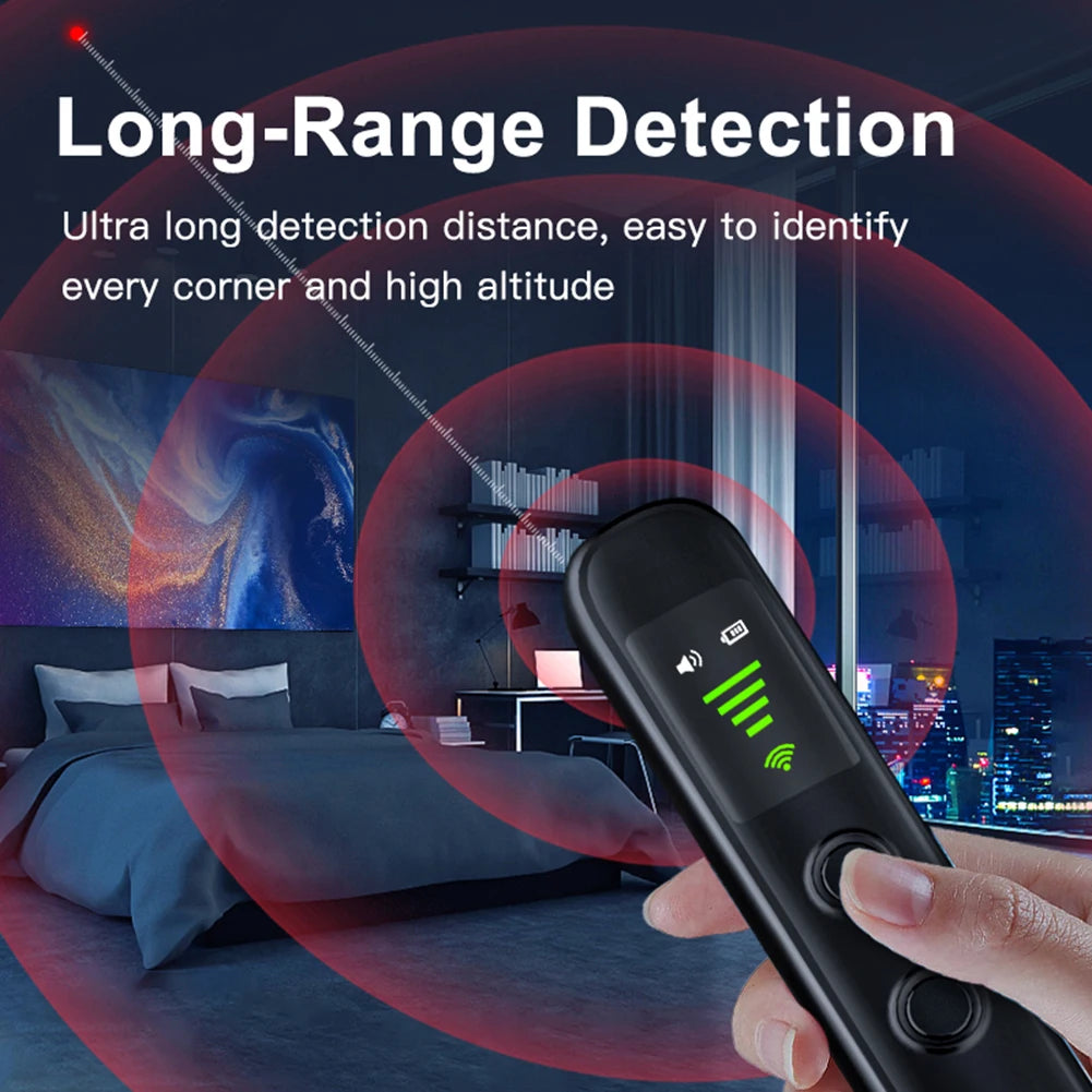 T66 GPS Tracker Detector Multifunctional Infrared Anti-Positioning Anti-Eavesdropping Tracking Scanning Camera Detector for Car - Korvel
