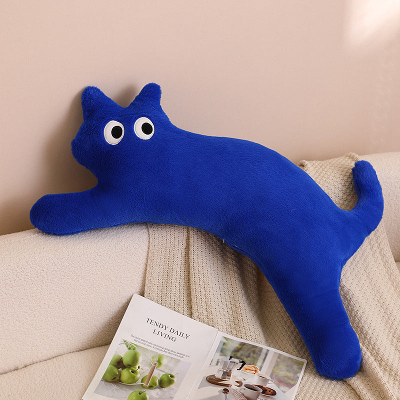 Dopamine Long Bar Cat Pillow Cat Plush Toy Living Room Cushion - Korvel