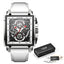 Lige New Men's Watch Square Multifunction Chronograph 30M Waterproof Watch - Korvel