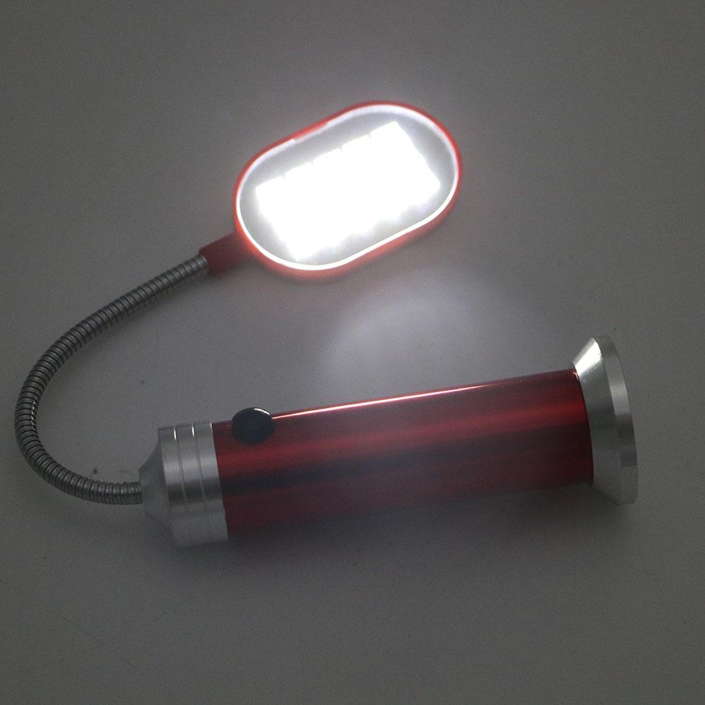 LED Handheld Flashlight with Magnetic Base and 15 LEDs
