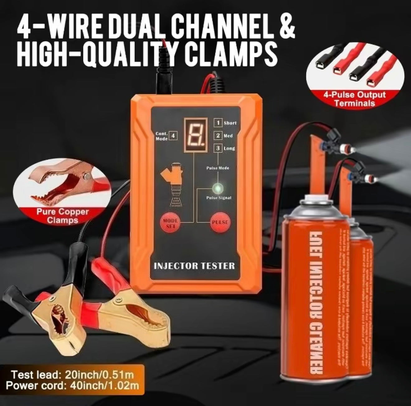 Testeur d'injecteur FuelPulse - Outil de diagnostic à double canal