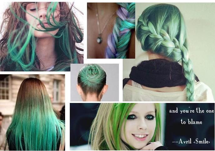 Set de Tiza para Cabello Temporal - 4 Colores Vibrantes para un Estilo Fácil