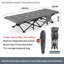 Outdoor camping bed, foldable beach bed, single garden siesta bed, with storage bag, lightweight. - Korvel