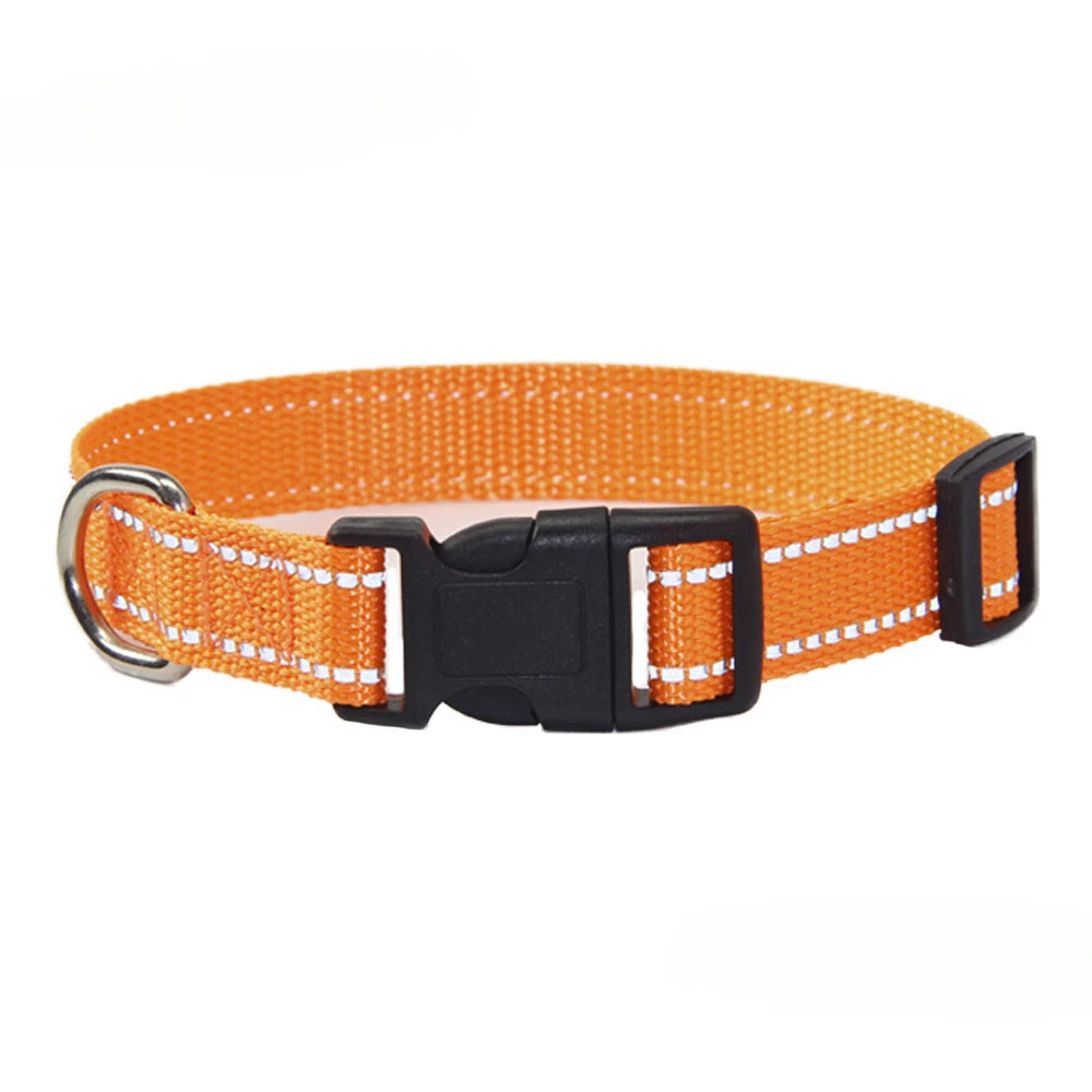 Nylon Dog Collar and Leash Set Pet Collars Leash for Small Medium Large Dogs Dog Accessories for Small Dogs - Korvel