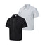 Zipper short sleeved shirt men's loose solid color shirt - Korvel