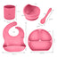 Premium Silicone 5-Piece Children's Feeding Set