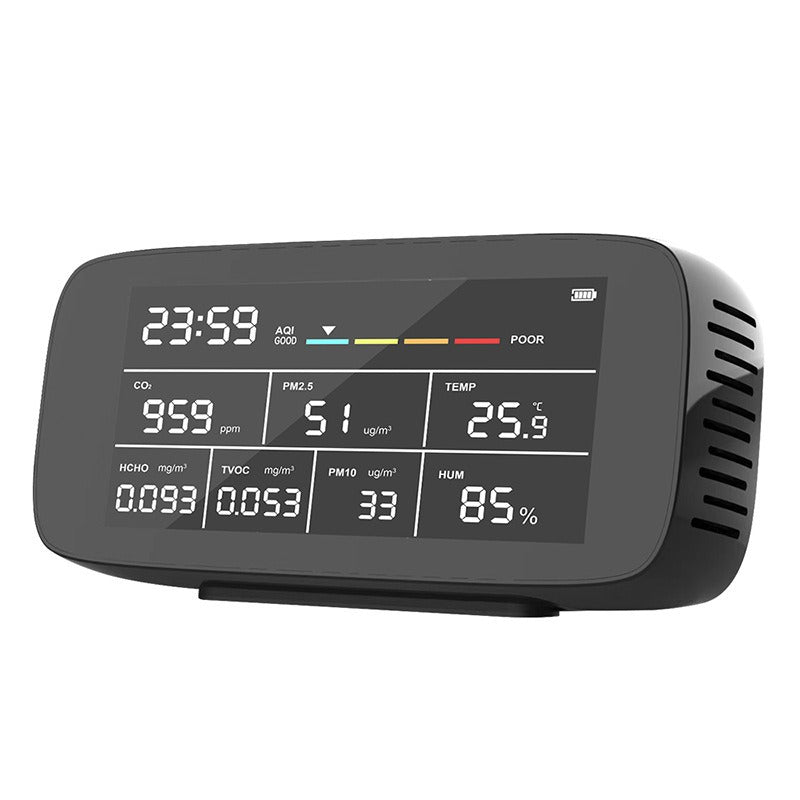 Air quality detector, gas analyzer, multifunctional 9-in-1 detector, dust and carbon dioxide tester - Korvel