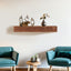 60" Rustic Wood Fireplace Mantel - Wall-Mounted Floating Shelf