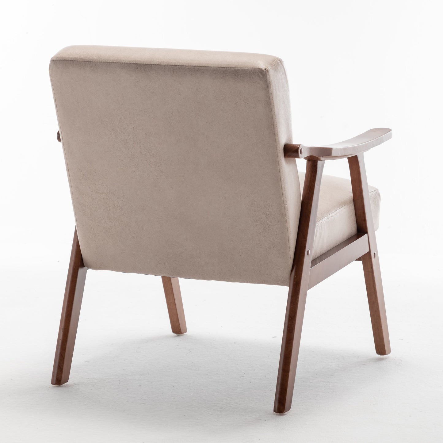 Mid-Century Modern Solid Wood Accent Chair