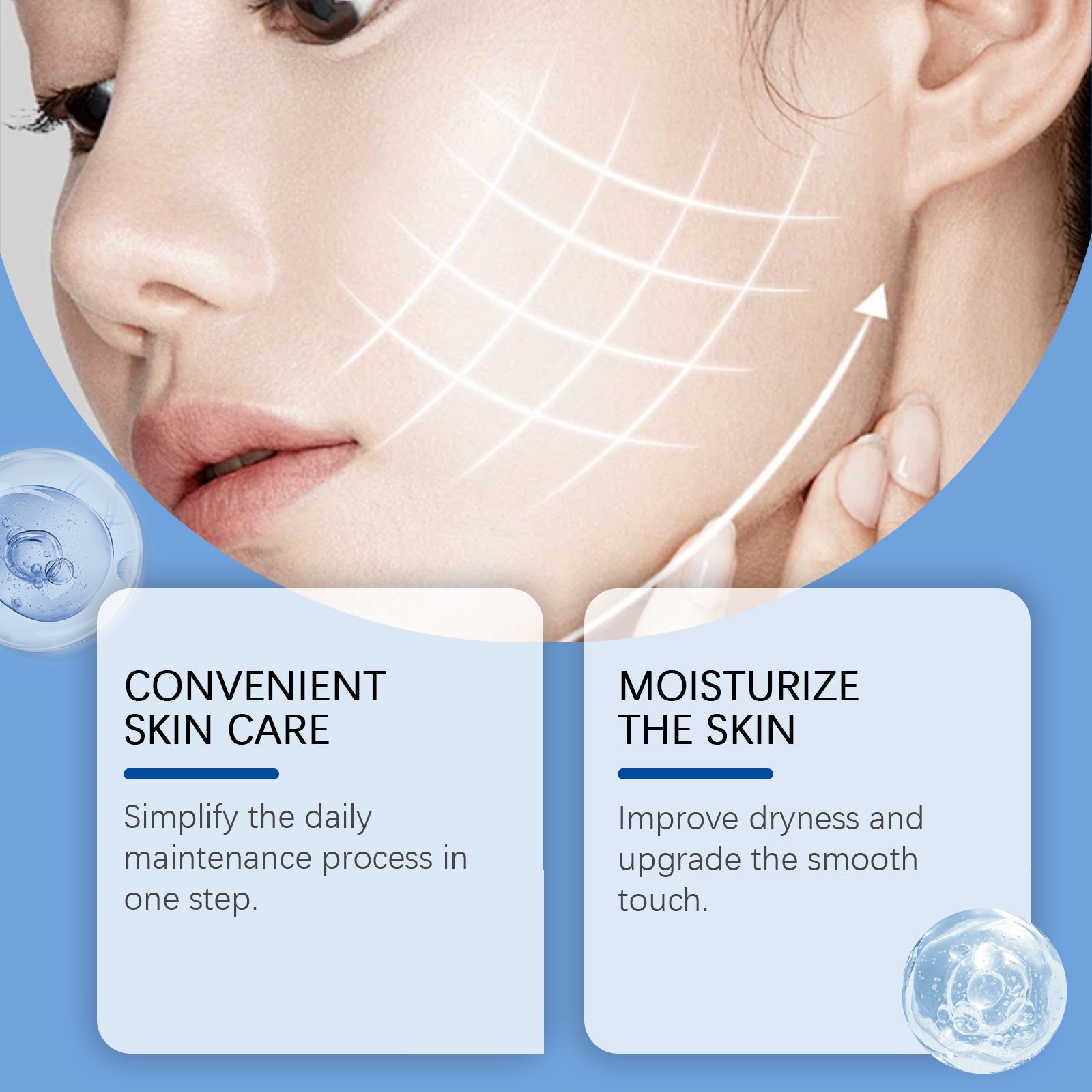 3 In 1 Soothing And Hydrating Serum Hydrates And Moisturizes Skin Hydrating, Refreshing And Long-Lasting Serum - Korvel