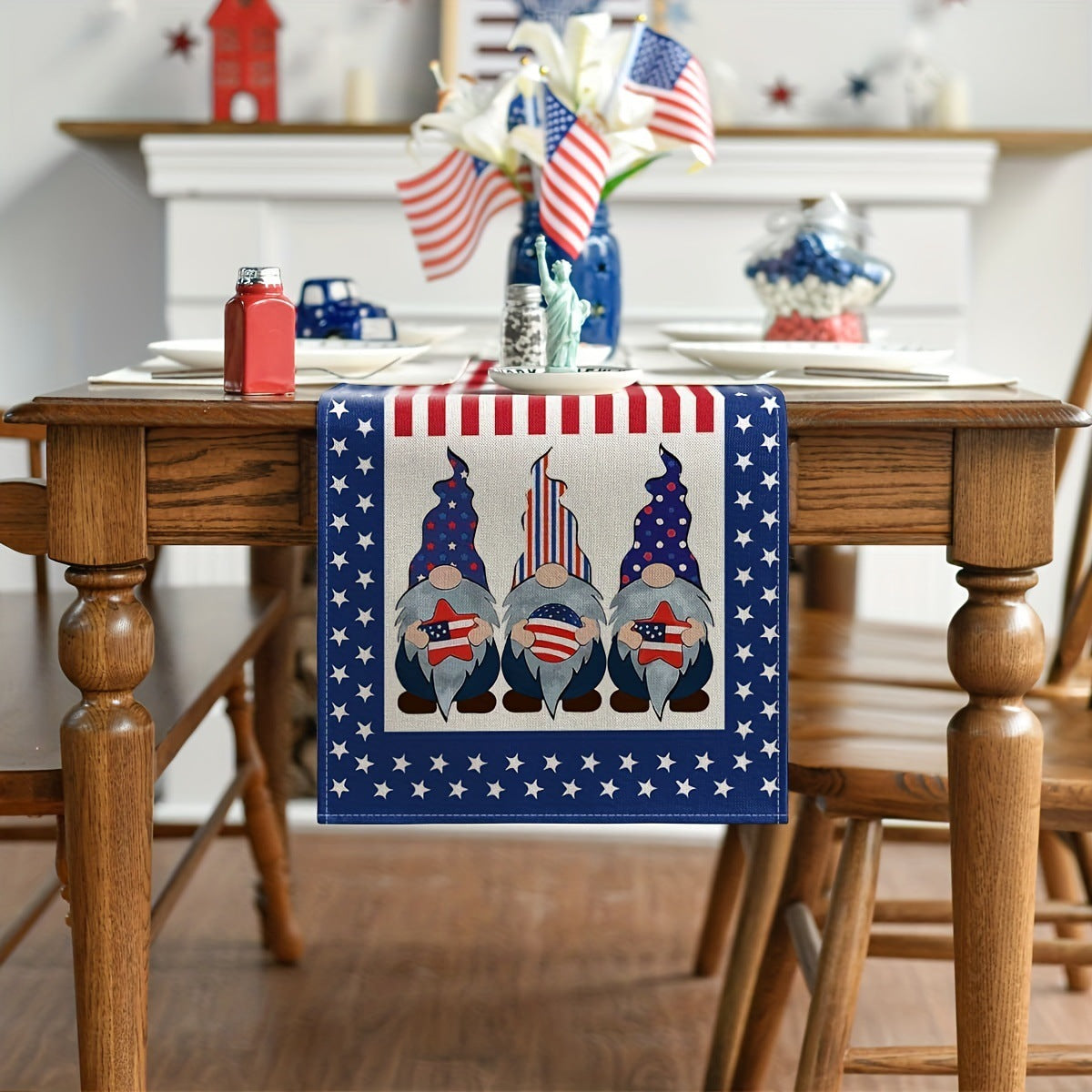 Rudolf Christmas Table Flag - Festive Home Decoration