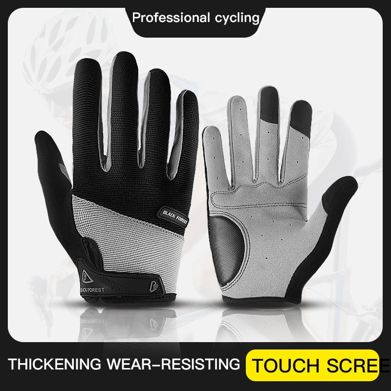 Gants de cyclisme à doigts complets respirants de qualité supérieure pour hommes et femmes