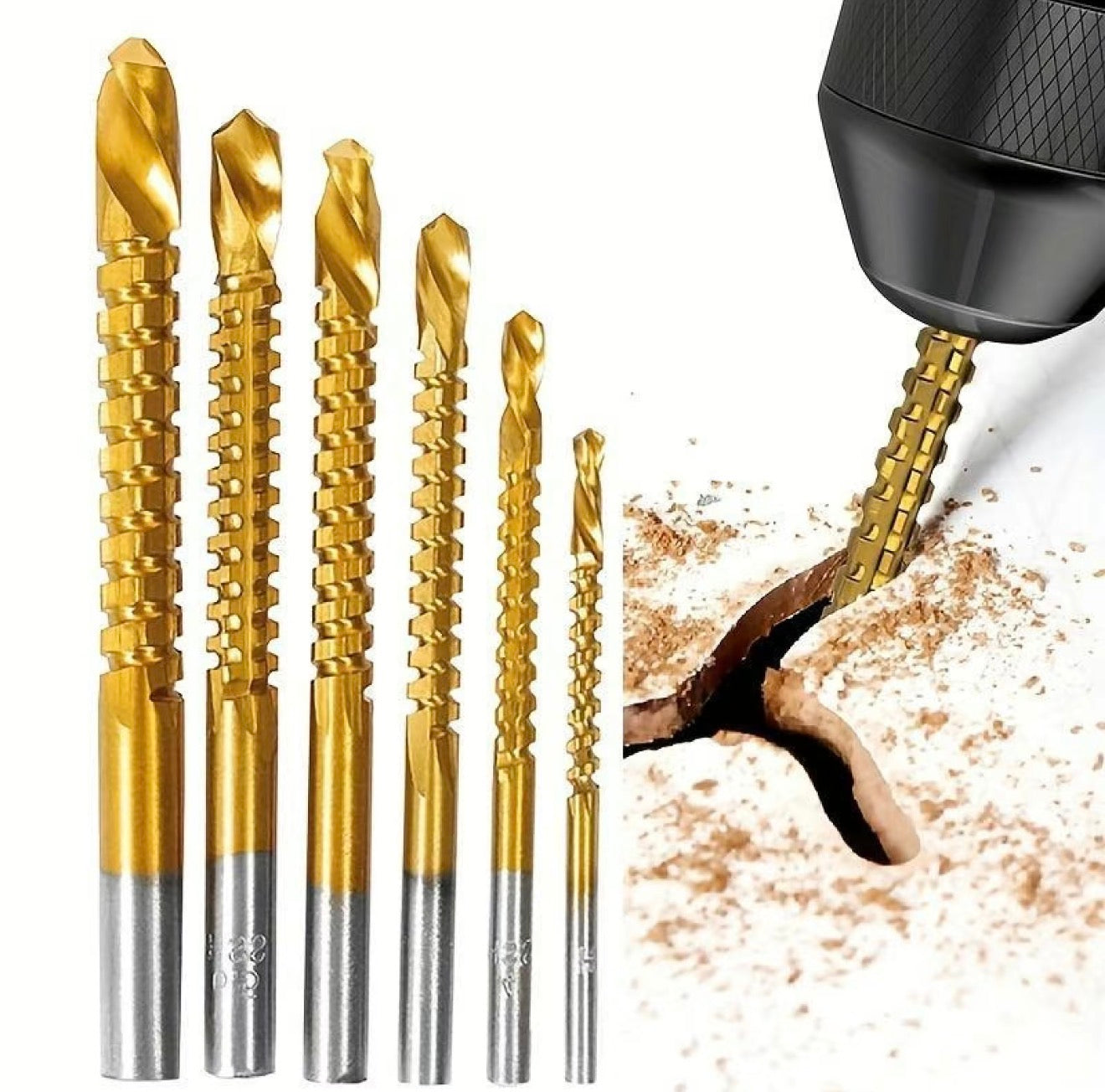Ensemble de forets en titane PowerDrill