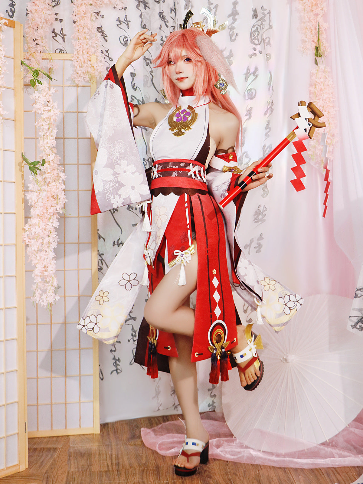 Genshin Impact Eight Gods Cosplay Costume Shoes