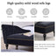 58-Inch Velvet Lounge Chair with Nailhead Trim