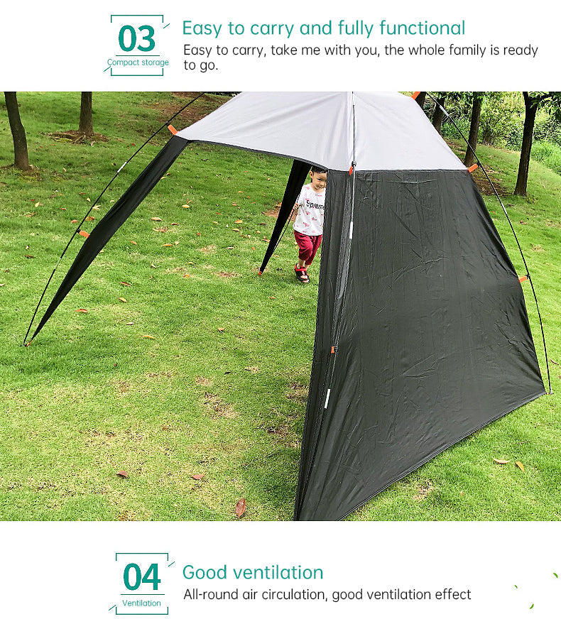 Pop Up Beach Tent Sun Shade Shelter Anti-UV Shelter Fully Automatic Folding Camping Tent - Korvel