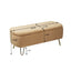 Banco Ottoman de Almacenamiento Camel con Patas Doradas