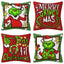 Grinch Christmas Pillow Cover Amazon Home Christmas Decoration Cushion Sofa Pillowcase Combination - Korvel