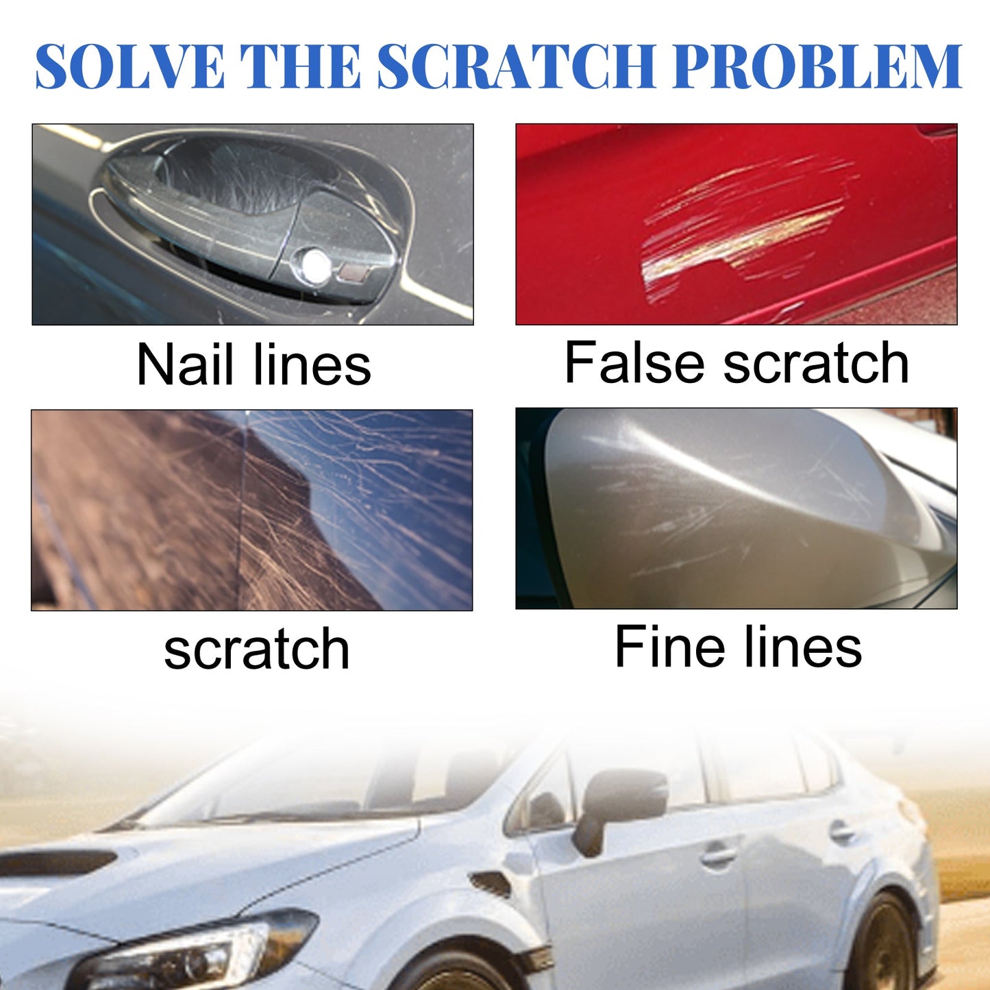 Car Scratch & Swirl Remover, Car Paint Scratches Scratches Repair Cleaning And Polishing Refurbishment Maintenance Kit - Korvel