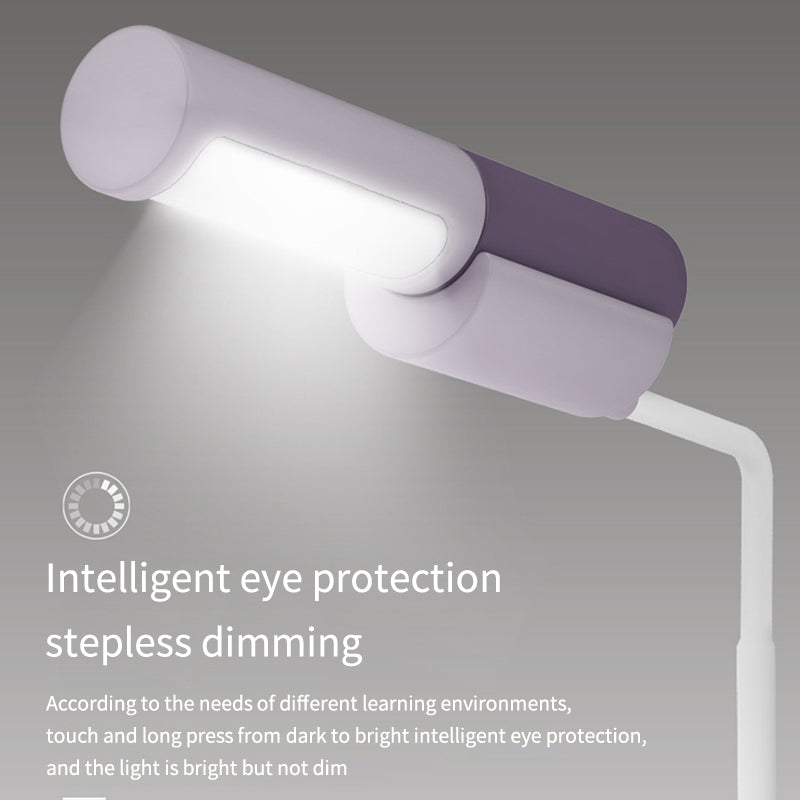 New LED Simple Eye Protection Desk Lamp USB Rechargeable Infinitely Variable Light Student Reading Desktop Small Desk Lamp - Korvel