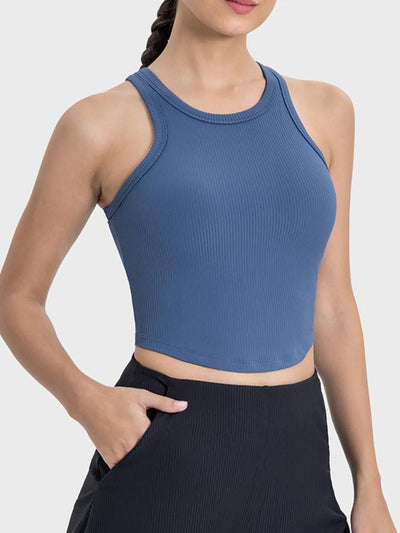 Camiseta Activa de Cuello Redondo y Espalda Racerback