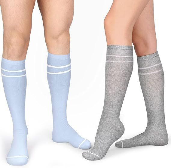 Pregnant women's elastic compression socks mid length calf socks pressure socks women's jump rope elastic cycling socks - Korvel
