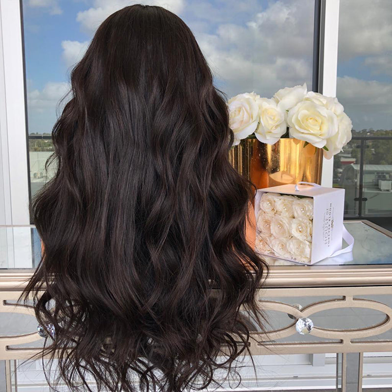 European And American Style New Wig Women's Mid-Section Long Curly Hair Fluffy Chemical Fiber Hair Lace Headgear - Korvel