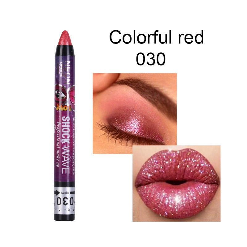 KISS SUSY 36 color eye shadow pencil stick lip pencil 2 in 1 is not easy to smudge - Korvel