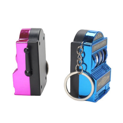 Mini Fruit Machine Keychain Pendant - Fun Slot Game Toy