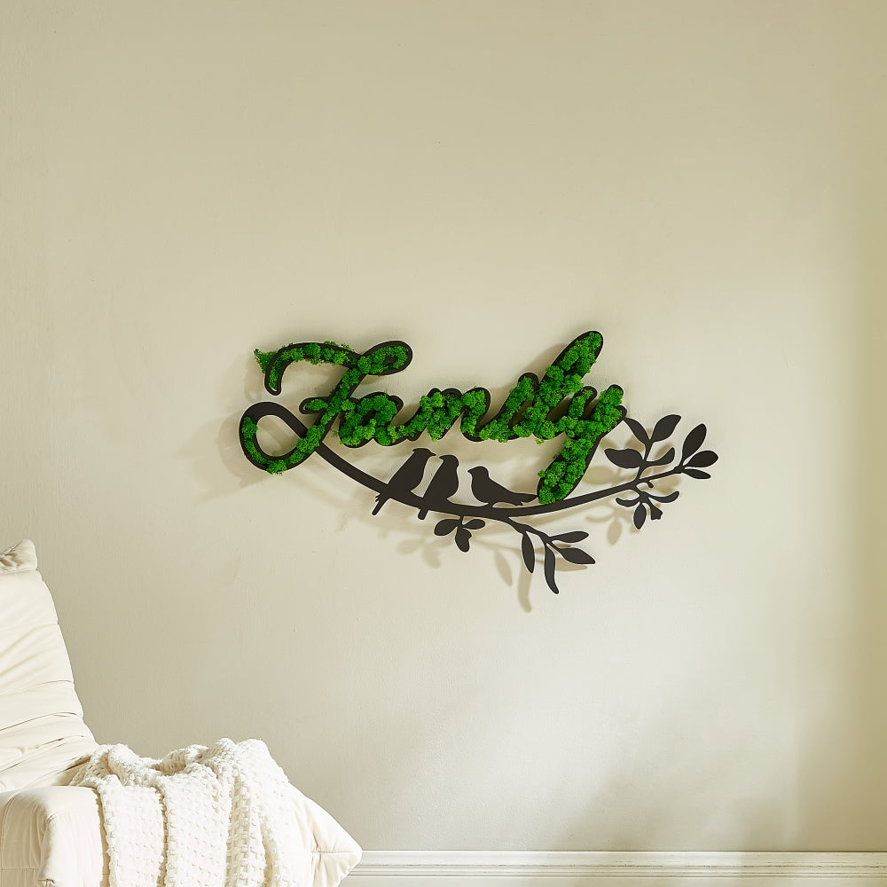 Letter Art Moss Wall Decor - Korvel