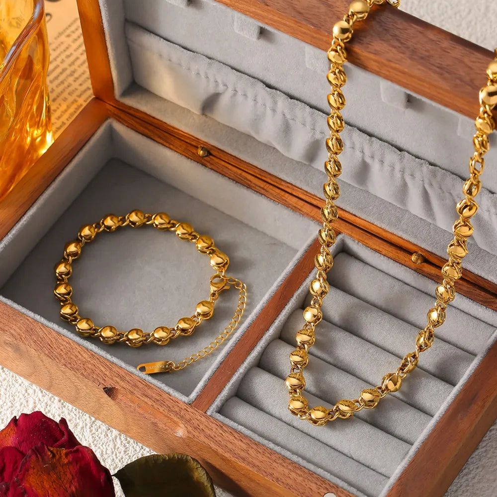 18K Gold-Plated Titanium Steel Bracelet - Korvel