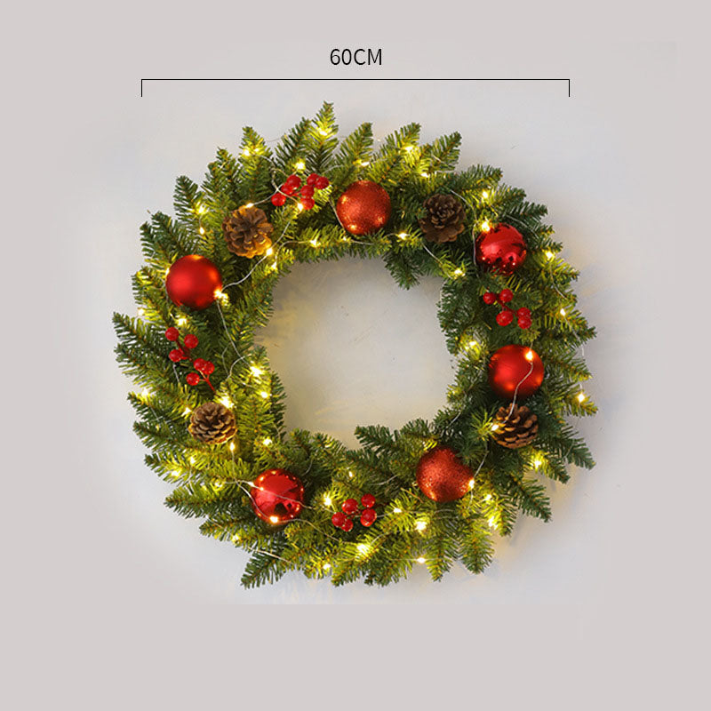 Corona de Navidad de Ratan Elegante - Disponibles en Múltiples Tamaños