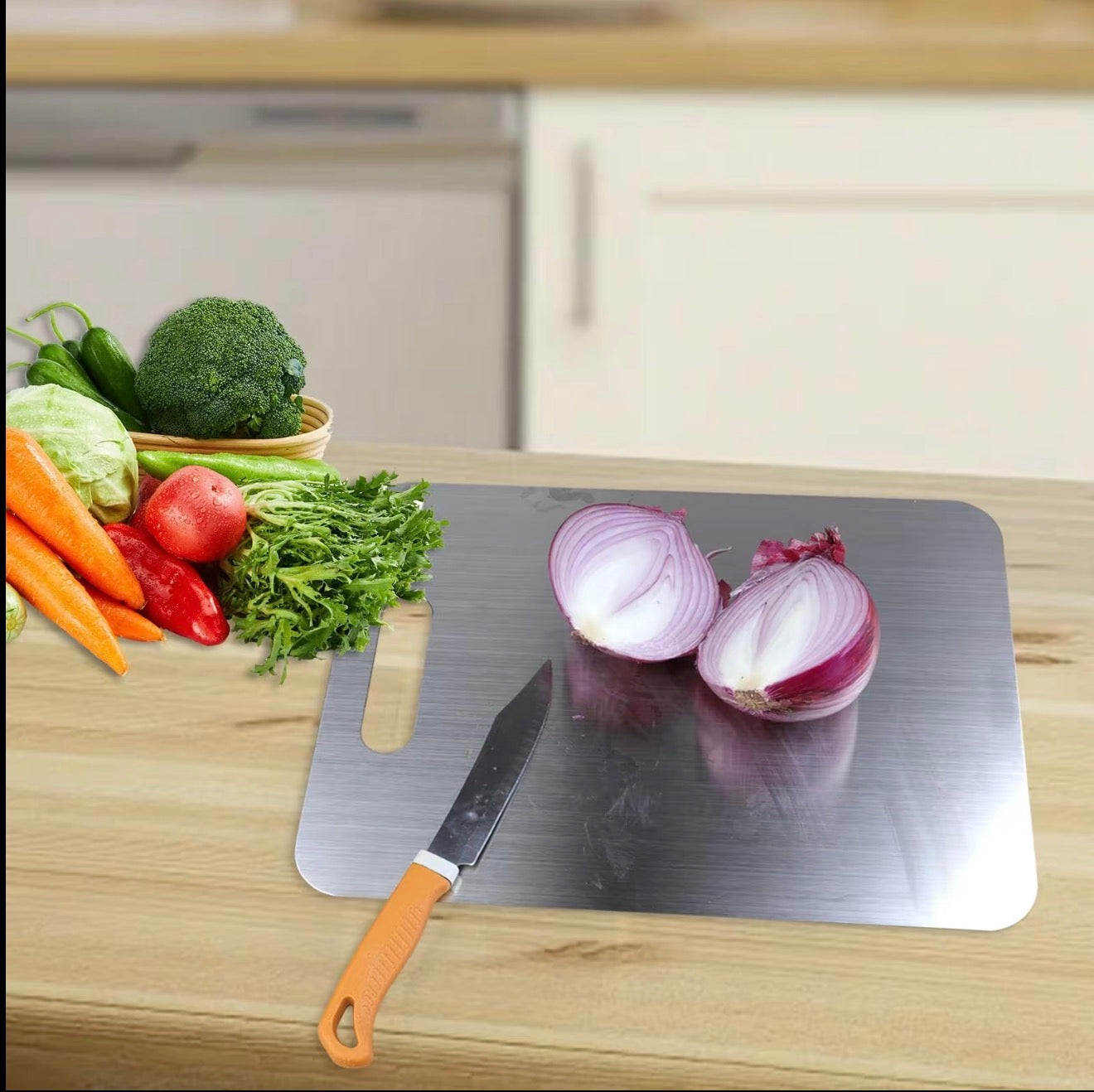 ChopLuxe Stainless Cutting Board