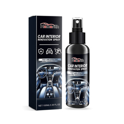 Car Interior Renovation Spray, Seat Interior Instrument Panel Cleaning Decontamination Maintenance Refurbishing Care Agent - Korvel