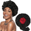 Elegant Satin Bow Nightcap for Hair Care